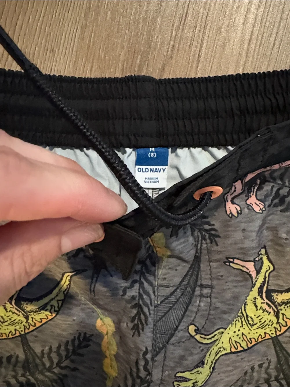 OFFERS OPEN! Boys medium size 8 swim trunks Old Navy Swim Shorts Dinosaur swim